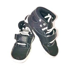 Adidas Kids Unisex Black/White Hightop Athletic Shoes Size 9K